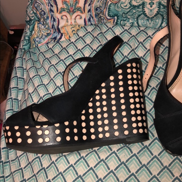 Tory Burch black wedges - Picture 3 of 5